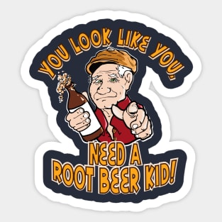 You look like you need a root beer kid! Sticker